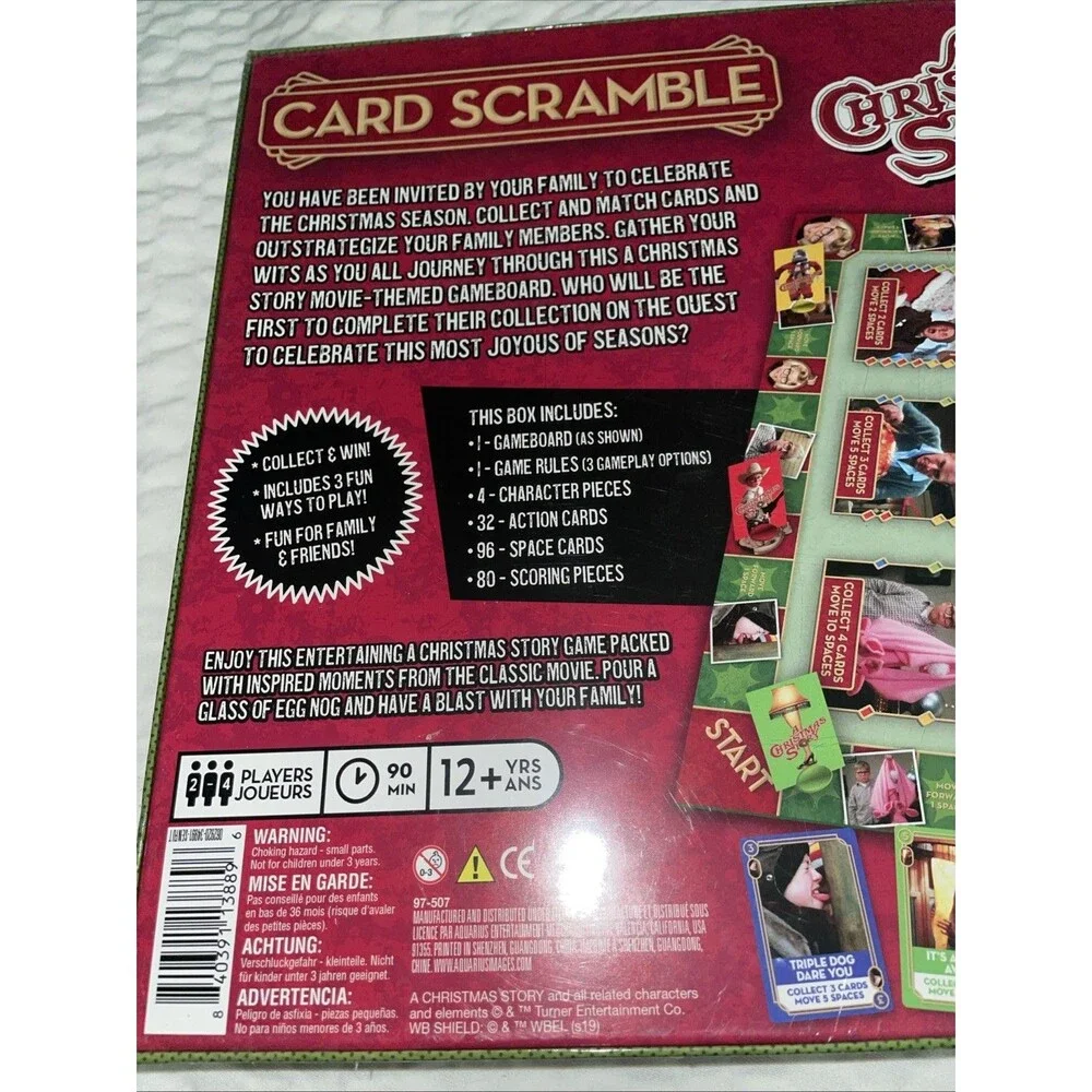 A Christmas Story Card Scramble Game Brand New Factory Sealed